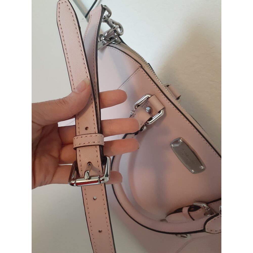 Michael Kors Ciara Pink Leather Large Satchel Purse Handbag Exc Condition - Picture 4 of 15